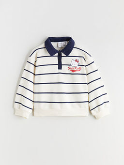 Hello Kitty Bask?l? K?z ?ocuk Kal?n Sweatshirt