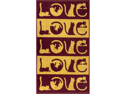 Полотенце махровое 6с103.412ж1 LOVE-кот(кр.дерево1) 50х90см