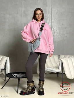 Худи женское однотонное