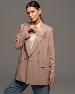 Объемная брошь из органзы - Sahar art lab фото 3