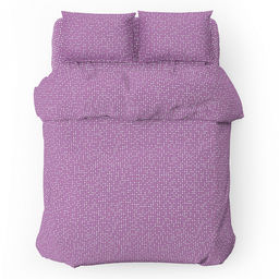 Пододеяльник 1,5 спальный "Сияние" фиолетовый 145х215см, поплин 115г/м2, хлопок 100%, упаковка "классическая" ПВХ 28х41см, "Домашняя мода" (Россия)