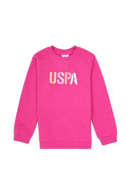 K_z _ocuk Pembe Basic Sweatshirt
