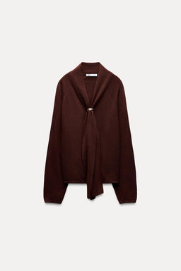 WOOL SWEATER WITH CLASP - Zara фото 7