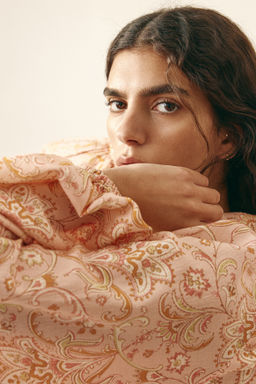 Oversized viscose-blend dress - H&m фото 3