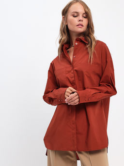 Блузка женская дл. рук. KATHARINA KROSS KK-B-007T-коричневый  фото 3