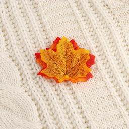 Карнавальный набор «Осенние цветы»: венок из листьев и брошь