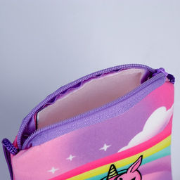 Сумка детская плюшевая «Единорожка» плоская