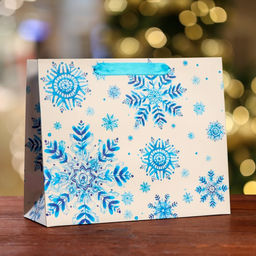 Пакет подарочный Зимняя сказка ,люкс 32 х 26 х 12 см - Simaland фото 5