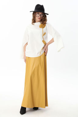 Костюм NIKVA н952-4 молоко и горчица  фото 5