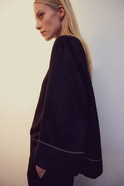 Blusa en mezcla de lino