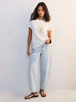 Футболка из хлопка с принтом ZR2605013423-2 / Zarina