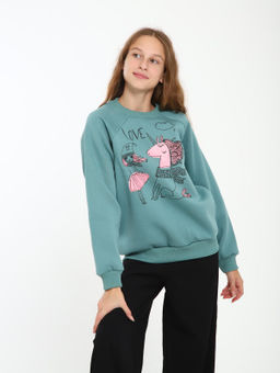 Толстовка "Дружба" оливковый