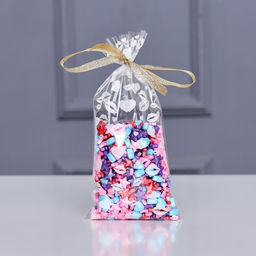 Пакет фасовочный БОПП, «Поцелуи» 9×19 см набор 50 шт.