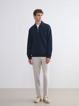 Polo Yaka Erkek Sweatshirt
