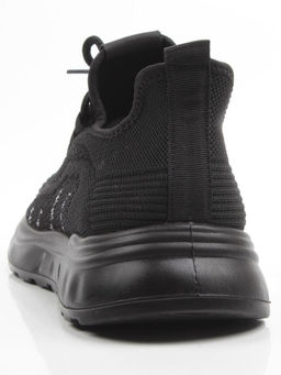 03-TEX-D01-05 BLACK Кроссовки летние мужские (текстиль)