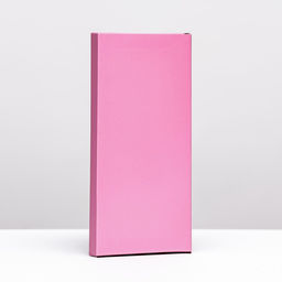 Цена за 5 шт. Подарочная коробка под плитку шоколада, с окном, розовая, 17×8×1.4 см