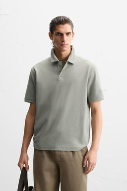 TEXTURED POLO SHIRT - Zara фото 33