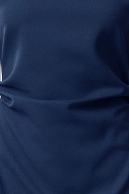 TRENDYOLMILLA Kahverengi A Kesim Degaje Yaka Midi Krep Dokuma Elbise TWOAW25EL00393  фото 19