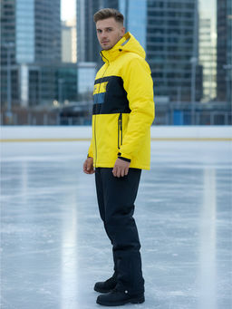 Горнолыжный костюм мужской зимний желтого цвета 370J - Mtforce фото 37