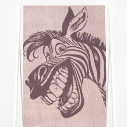 Полотенце махровое 6с102.411ж1 Зебра-пожелание(т.с.мальв1) 67х150см