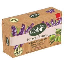 Мыло туалетное твердое Dalan Natura Therapy 200г, Лаванда + Оливковое масло (Турция)