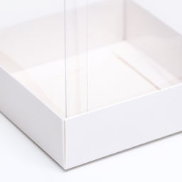 Цена за 5 шт. Коробка для пирожных, белый, 10×10×10 см