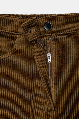 ZW COLLECTION WIDE-LEG CORDUROY TROUSERS - Zara фото 10