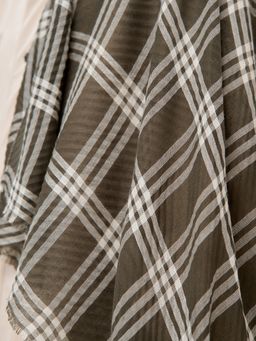 Большой, красивый двусторонний палантин с необычной выработкой по всему полотну изделия - Tantino фото 4