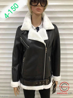 Женские зимние дубленки из кожи