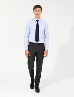 A__k Mavi Regular Fit Uzun Kollu Klasik G_mlek