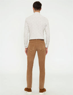 Taba Slim Fit Kadife Kanvas Pantolon - Pierre cardin фото 3