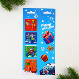 Магнитные закладки Газуй в новый год, на открытке, 4 шт - Artfox фото 2