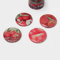 Цена за 40 шт. Крышка для консервирования «Элитная», ТО-82 мм, жесть, лак, литография, фасовка 20 шт., МИКС