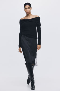 Jersey off-the-shoulder - H&m фото 5