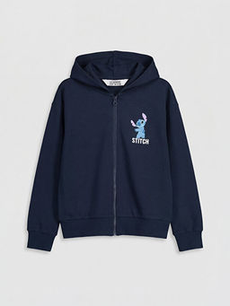 Толстовка на молнии Stitch для девочек Soft Touch
