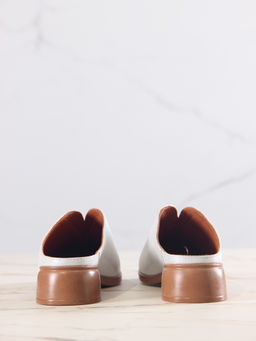 Сабо 3200.25294br.Белый ибица+коричневый