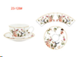 Чайный набор 12 предметов 250 мл / 23-128# /уп 6/