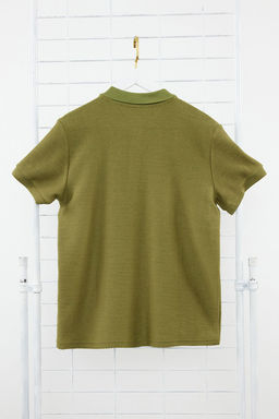 TRENDYOL MAN Beyaz Regular/Normal Kesim K?sa Kol Dokulu Dugmeli Polo Yaka T-shirt TMNSS23PO00018 - Trendyolmilla фото 26