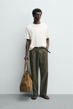 CAMISETA PUNTO LIGERO ALGOD?N / Blanco roto