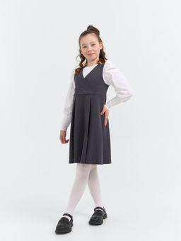 Туфли школьные для девочки Черные 7+ - Bungly фото 3