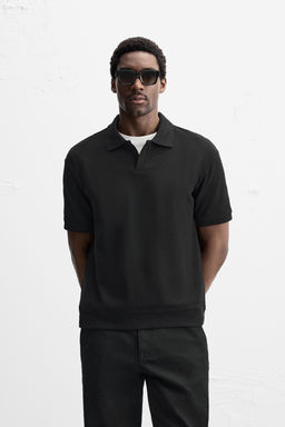 VERTICAL TEXTURED POLO SHIRT - Zara фото 2