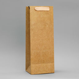 Пакет подарочный под бутылку, упаковка, «Крафтовый», 13 x 35 x 10 см