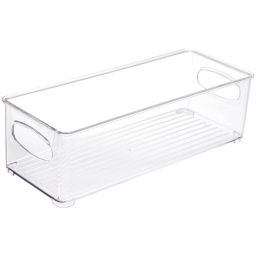 Цена за 2 шт. Органайзер для хранения универсальный "ФЛАТТО", прозрачный, 25.4*10*7см