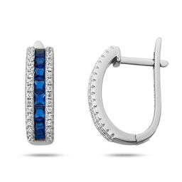 Серьги, куб.циркон., МЦВА399с