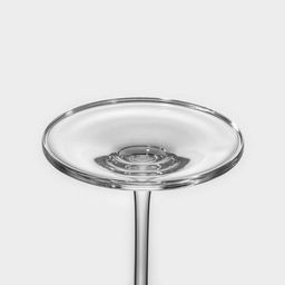 Бокалы для вина «Пион», 350 мл, набор 6 шт., стекло, прозрачные