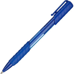 Ручка шариковая автомат. KORES К6 автомат треуг.корп,манж.,0,5мм, син  фото 2