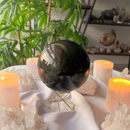 Шар из Обсидиана золотистого