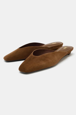 ZAPATO DESTALONADO CU?A ANTE / Marr?n - Zara фото 4