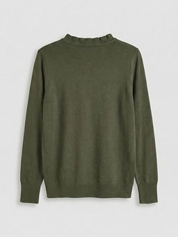 F?rf?rl? Dik Yaka Kad?n Triko Kazak