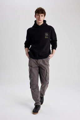 Прямые габардиновые брюки с карманами-карго и карманами Relax Fit - Defacto фото 2